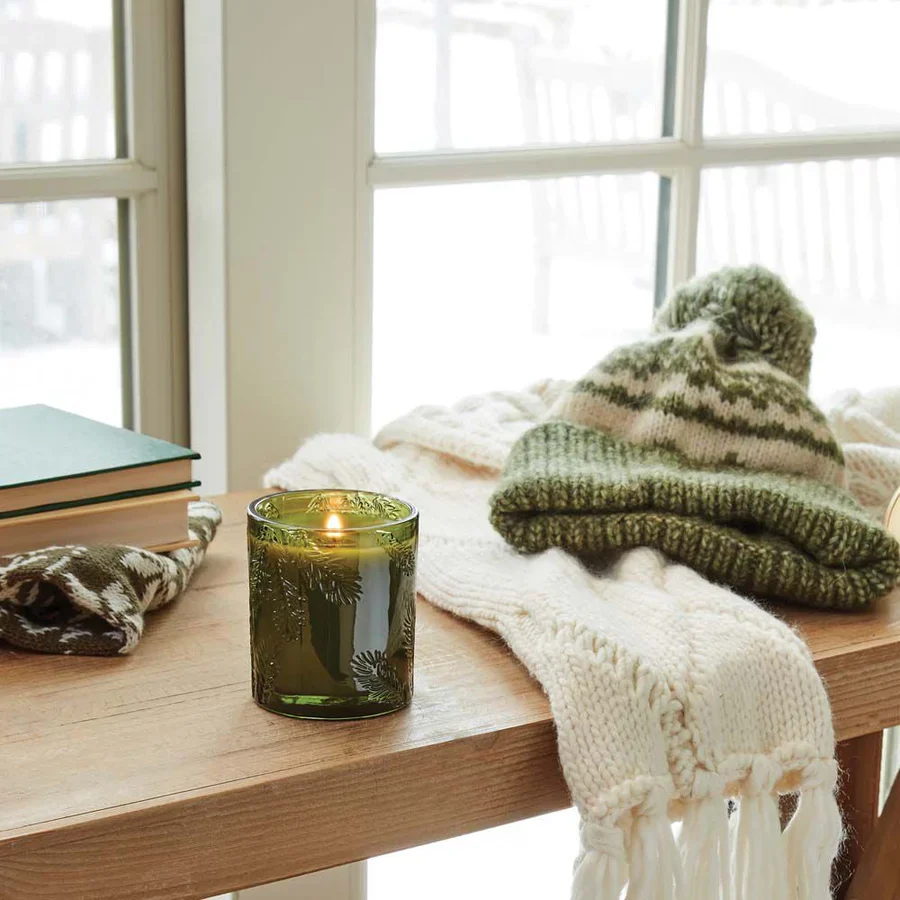 Frasier Fir Green Glass Candle - Image 2