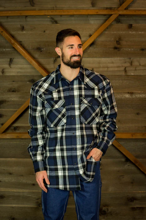 Five Brother Workwear Men's Original 9oz Western Brawny Flannel Shirt - Image 4