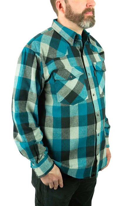 Five Brother Workwear Men's Original 9oz Western Brawny Flannel Shirt - Image 7