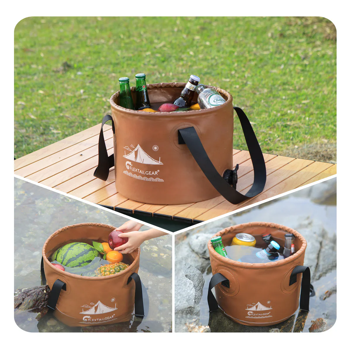 FLEX BUCKET - Foldable Waterproof Round Camping Bucket - Image 6