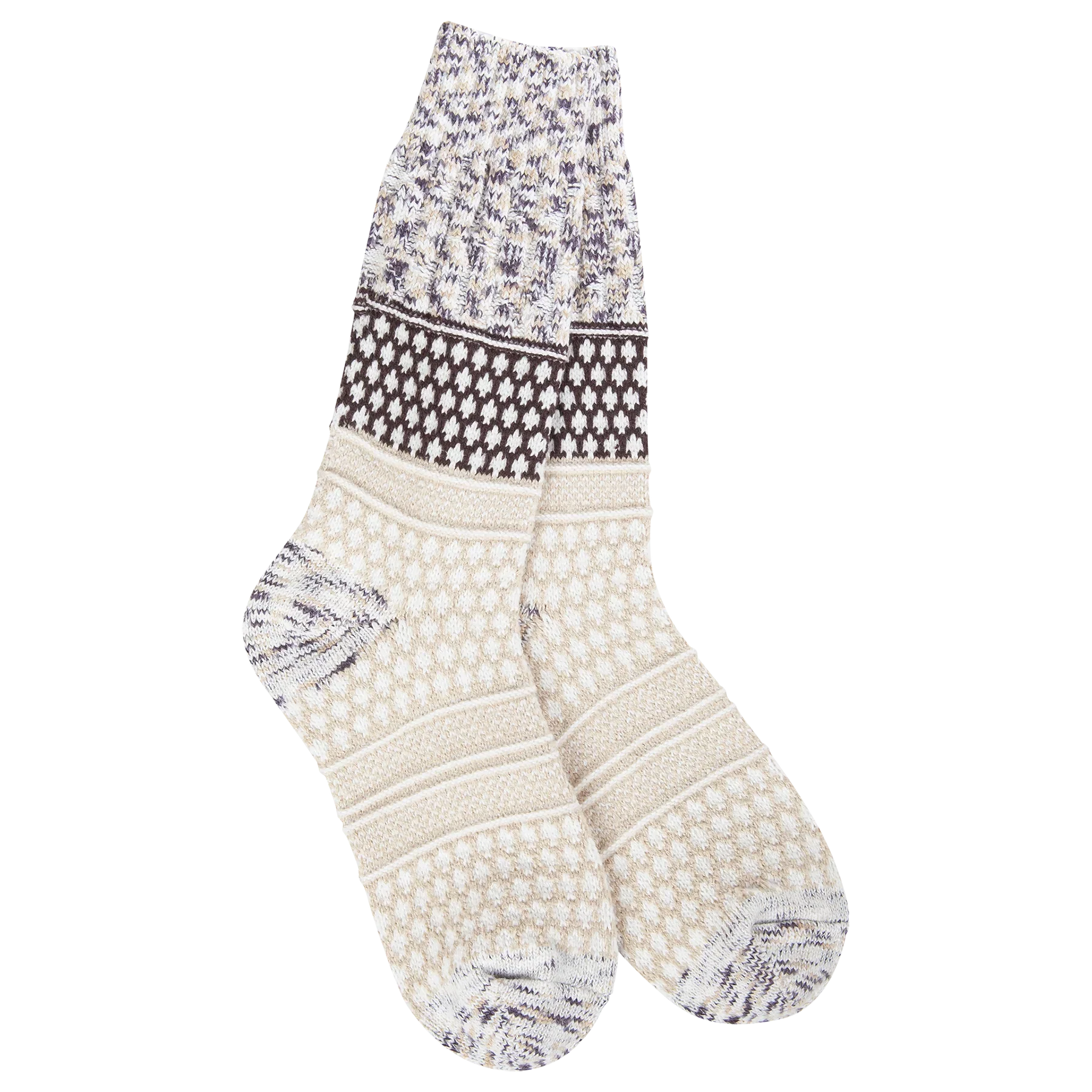 Gallery Textured Crew Socks | Cookie Dough