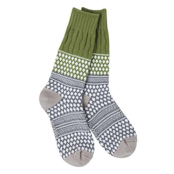 Gallery Textured Crew Socks | Earthy