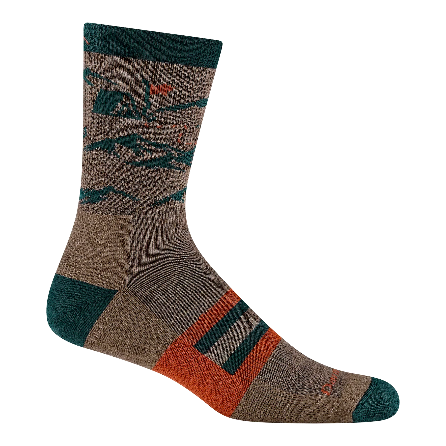 Men's Hike Hike Hut Micro Crew Midweight Hiking Socks | Bark