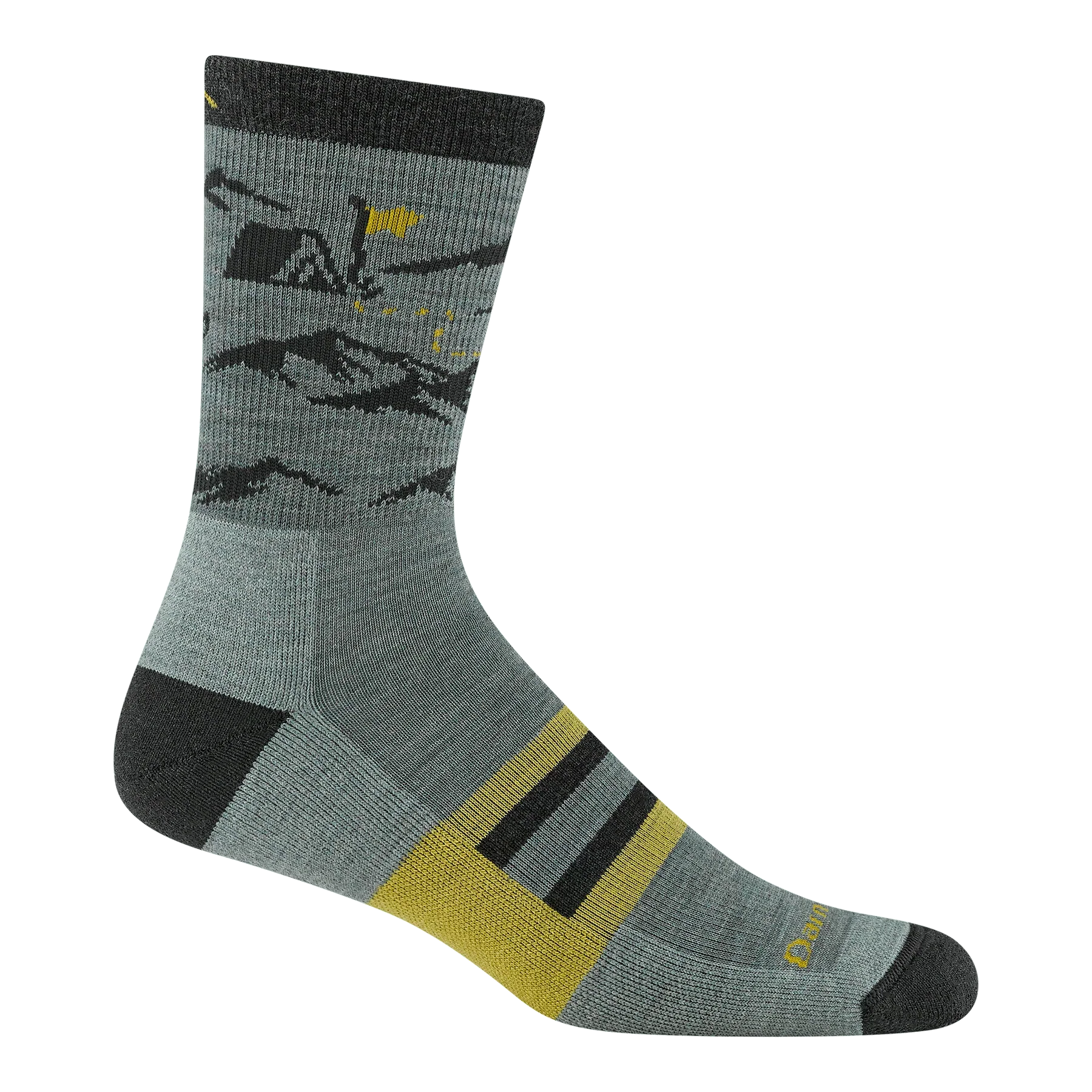 Men's Hike Hike Hut Micro Crew Midweight Hiking Socks | Seafoam