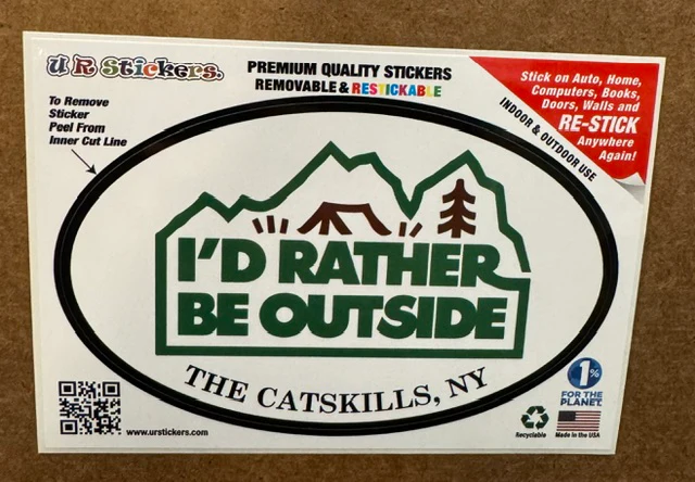 I'd Rather Be Outside Catskills Sticker