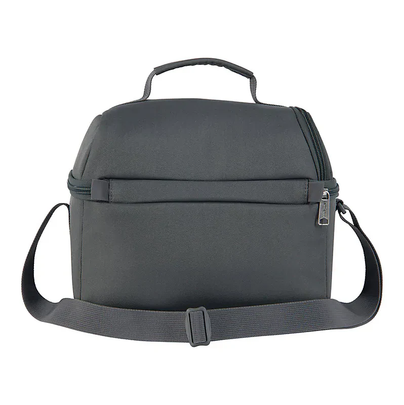 Insulated 12 Can Two Compartment Lunch Cooler | Gravel - Image 2