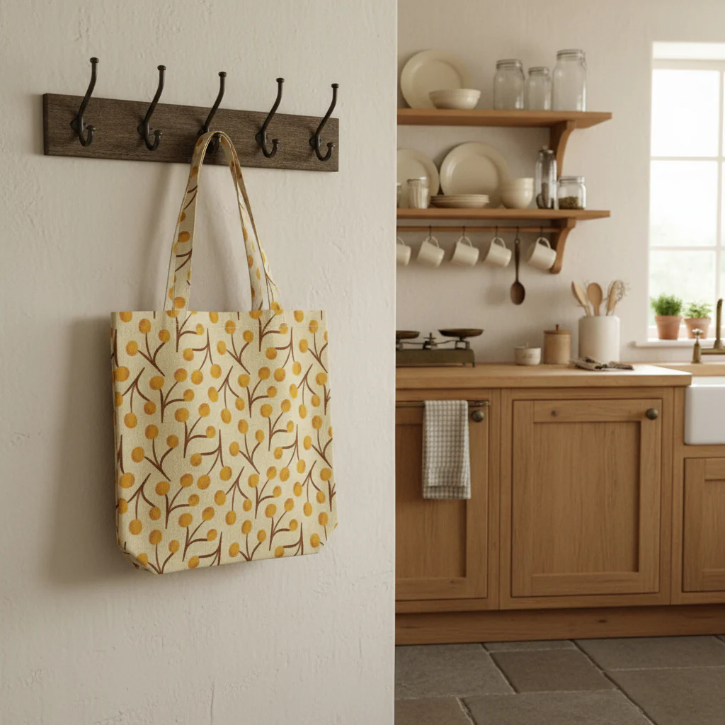 Into The Garden Cotton Tote Bag | Yellow Trees - Image 2
