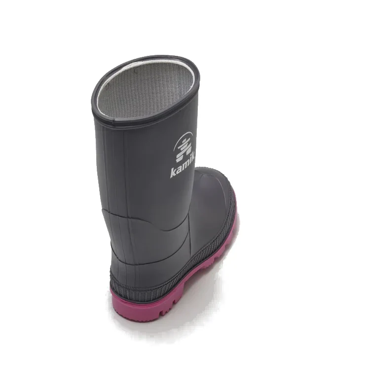 Kids' Stomp Rain Boot | Charcoal Magenta - Image 4