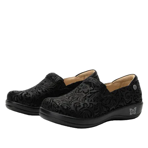 Keli Shoes | Black/Embossed Paisley