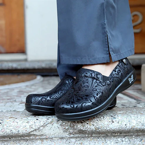 Keli Shoes | Black/Embossed Paisley - Image 7