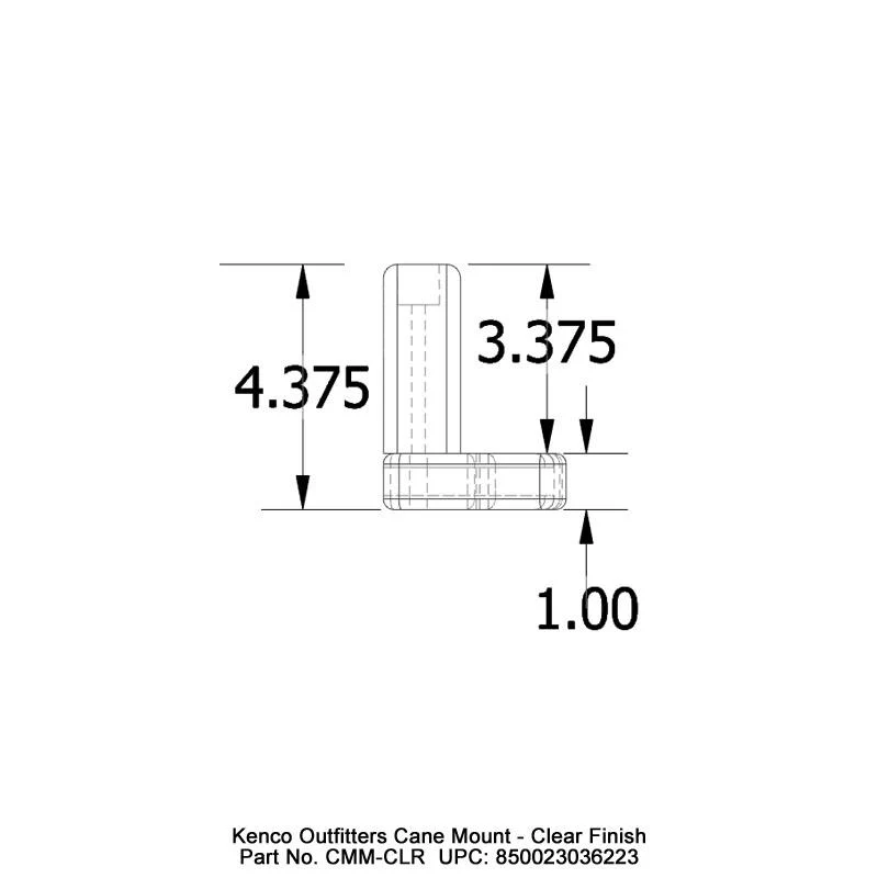Kenco Outfitters Ash Canoe Motor Mount - Image 4