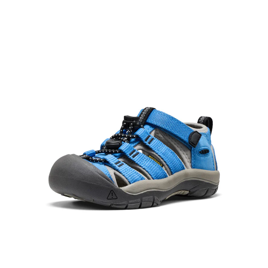 Kid's Newport H2 Closed Toe Sandal | Azure Blue/ Drizzle - Image 2
