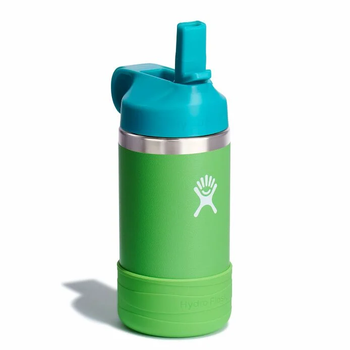 Kid's 12oz Wide Mouth Straw Cap | Grass
