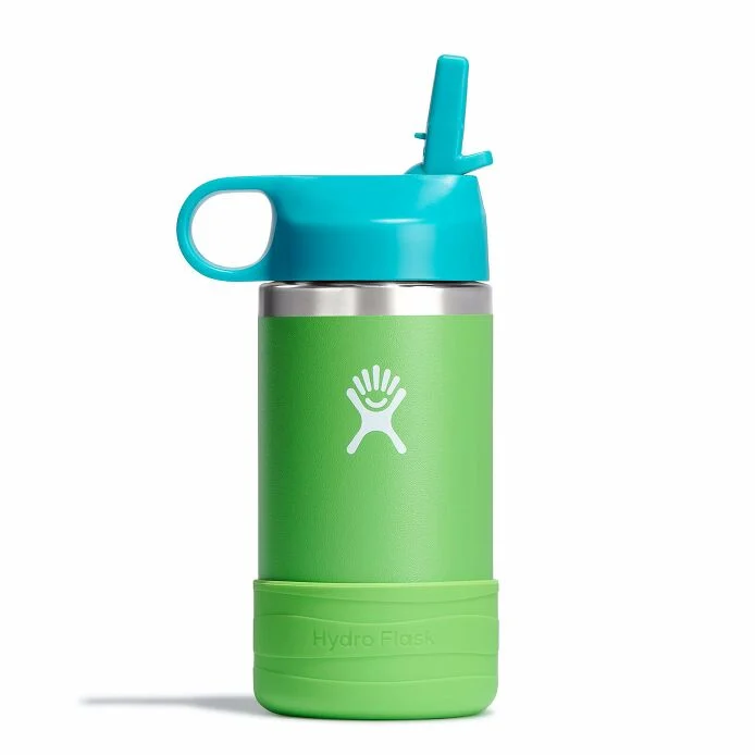 Kid's 12oz Wide Mouth Straw Cap | Grass - Image 2