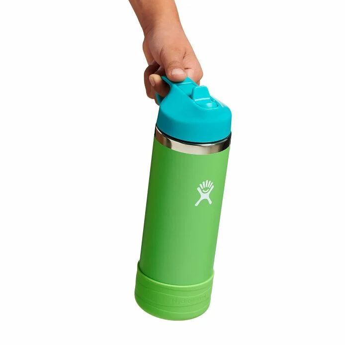 Kid's 18oz Wide Mouth Straw Cap Bottle | Grass - Image 2