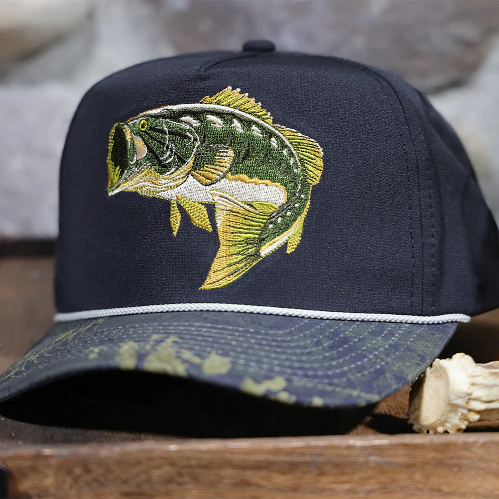Largemouth Bass 5-Panel Trucker Rope Cap - Image 6