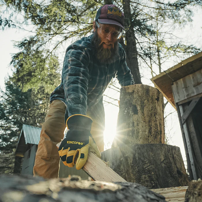 KincoPro™ Lined Premium Grain Deerskin & Synthetic Hybrid Gloves - Image 4
