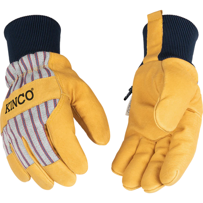 Premium Grain Pigskin Palm with Knit Wrist