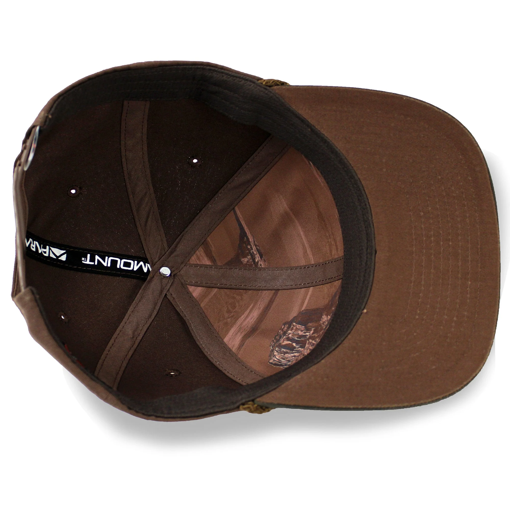 Longhorn 6-Panel Hat with Wax Cloth Visor - Image 5