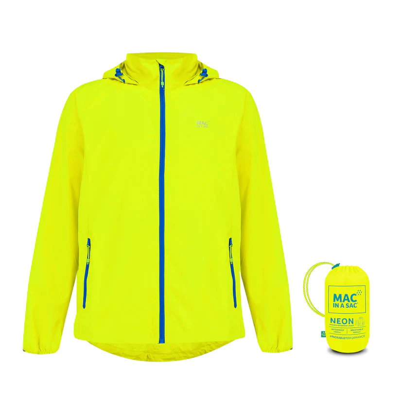 Mac in a Sac Origin Neon Waterproof Breathable Packable Jacket - Image 4