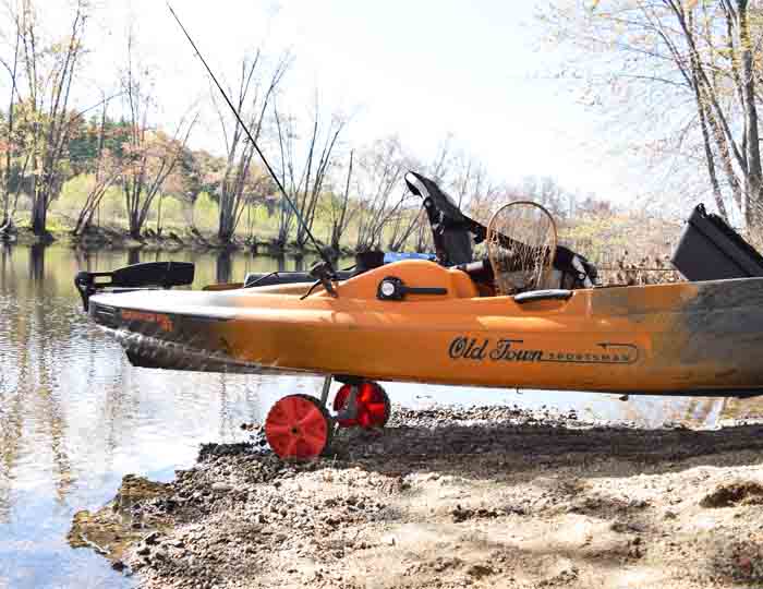 Malone Auto Racks XPress TRX Scupper Style Kayak Cart with Never Flat Tires - Image 6