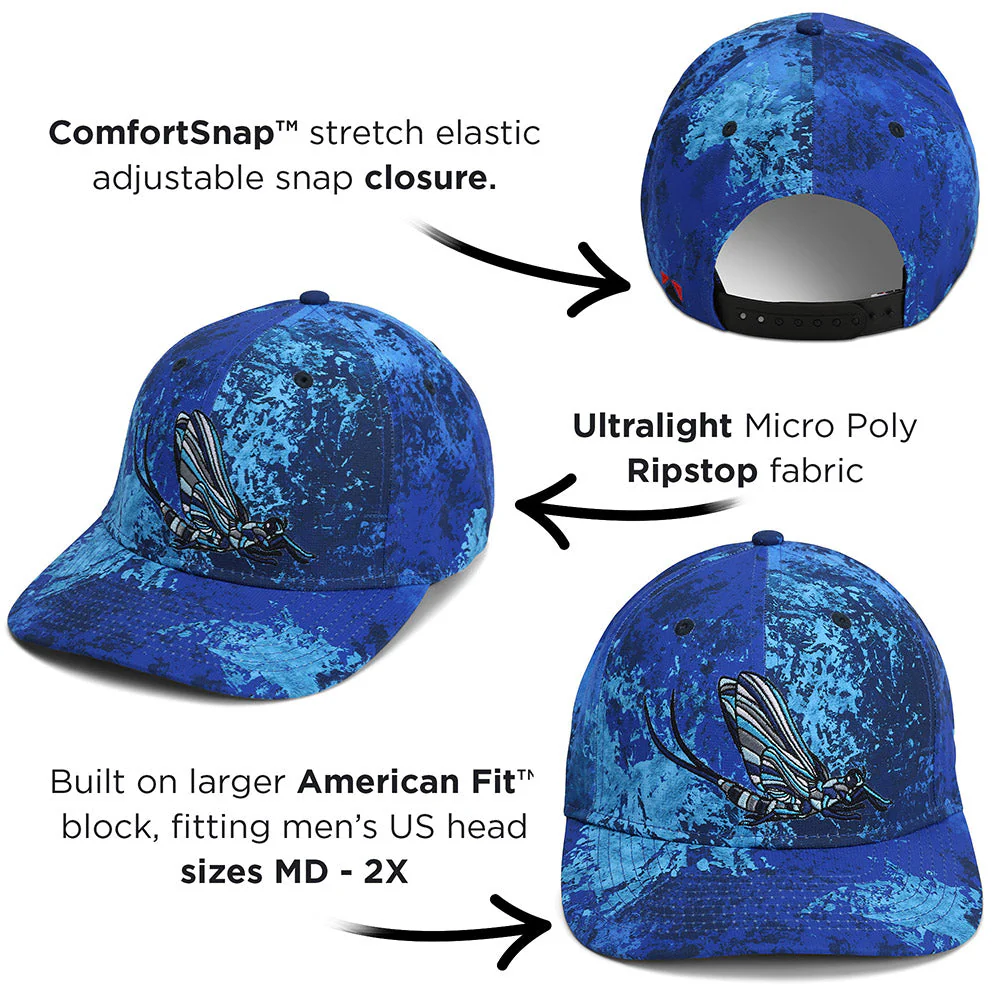 Mayfly Match the Hatch Fly Fishing 6-Panel Cap - Image 11