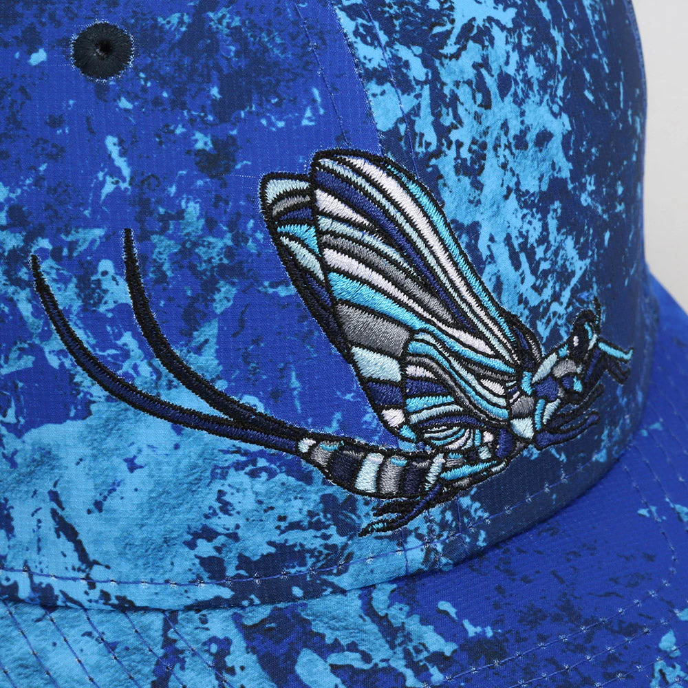Mayfly Match the Hatch Fly Fishing 6-Panel Cap - Image 12