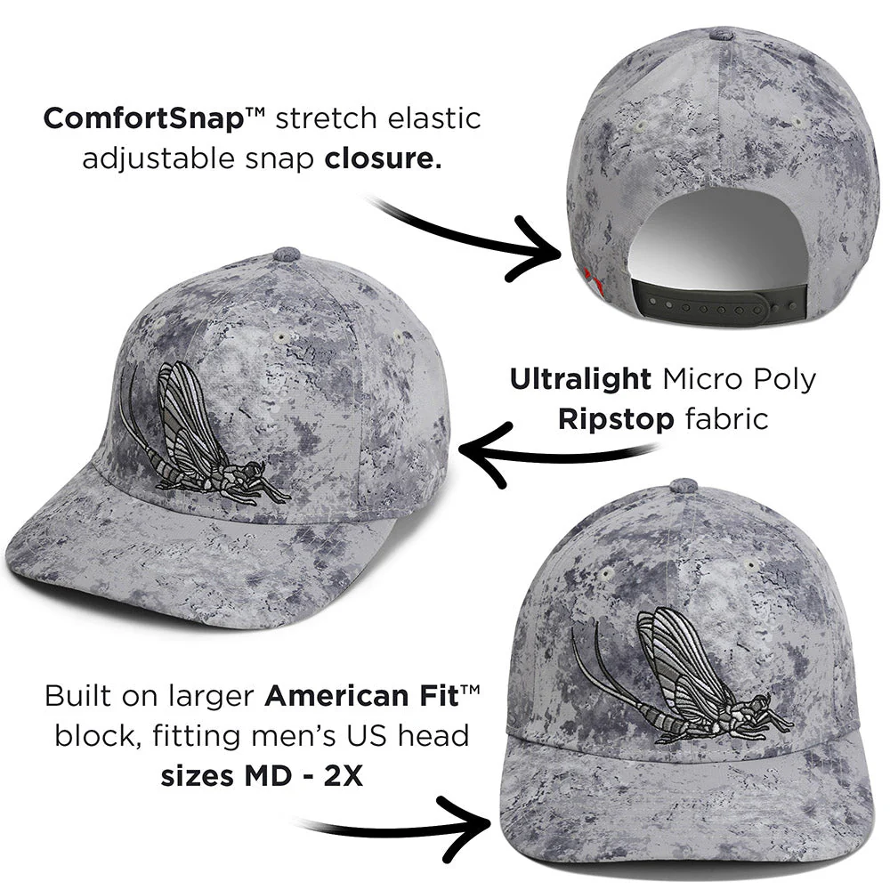 Mayfly Match the Hatch Fly Fishing 6-Panel Cap - Image 17