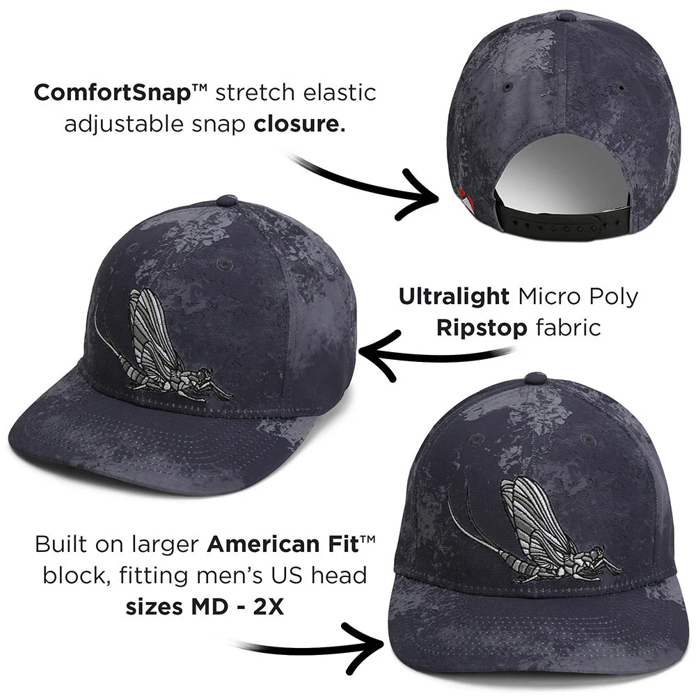 Mayfly Match the Hatch Fly Fishing 6-Panel Cap - Image 23