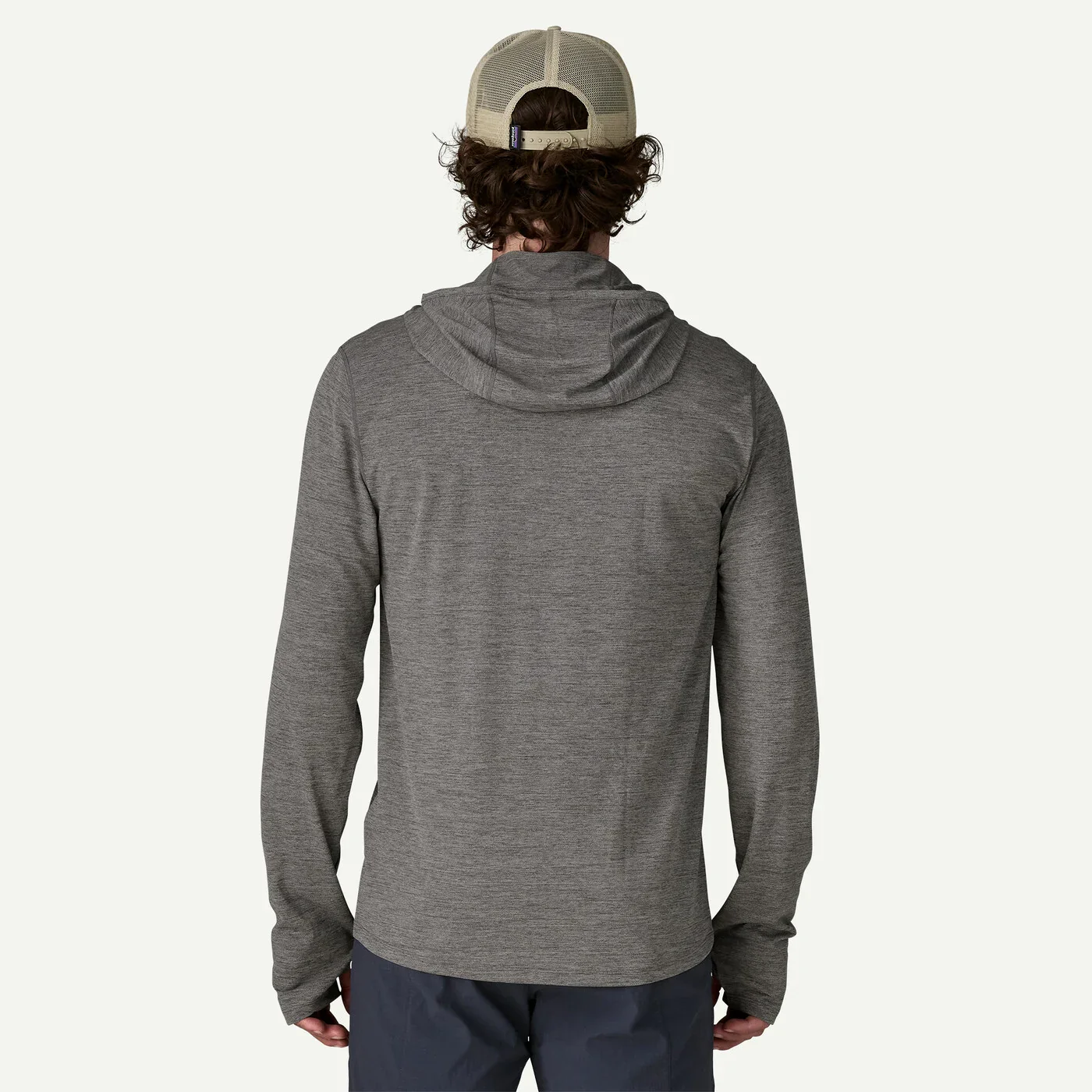 Men's Cap Cool Sun Hoody | Forge Grey Noble Grey X-Dye - Image 2