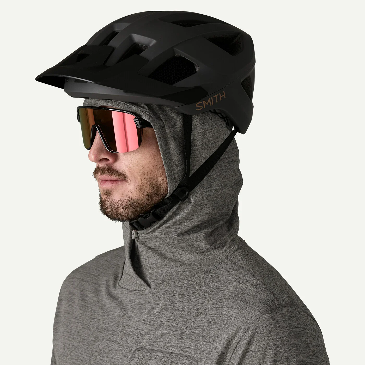 Men's Cap Cool Sun Hoody | Forge Grey Noble Grey X-Dye - Image 9