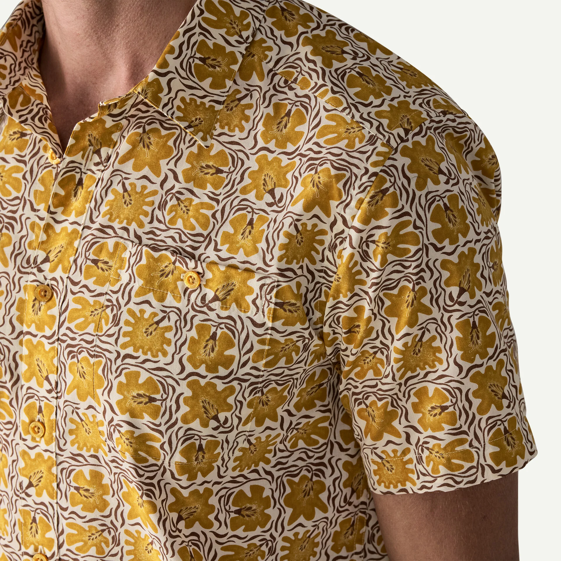 Men's Go-To Shirt | Future Flowers: Natural - Image 5