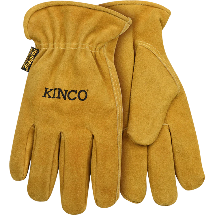 Men's Lined Suede Cowhide Gloves | Brown
