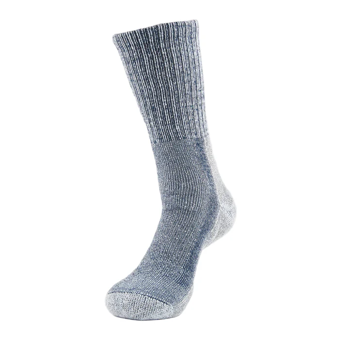 Men's Moderate Cushion Crew Hiking Socks | Navy