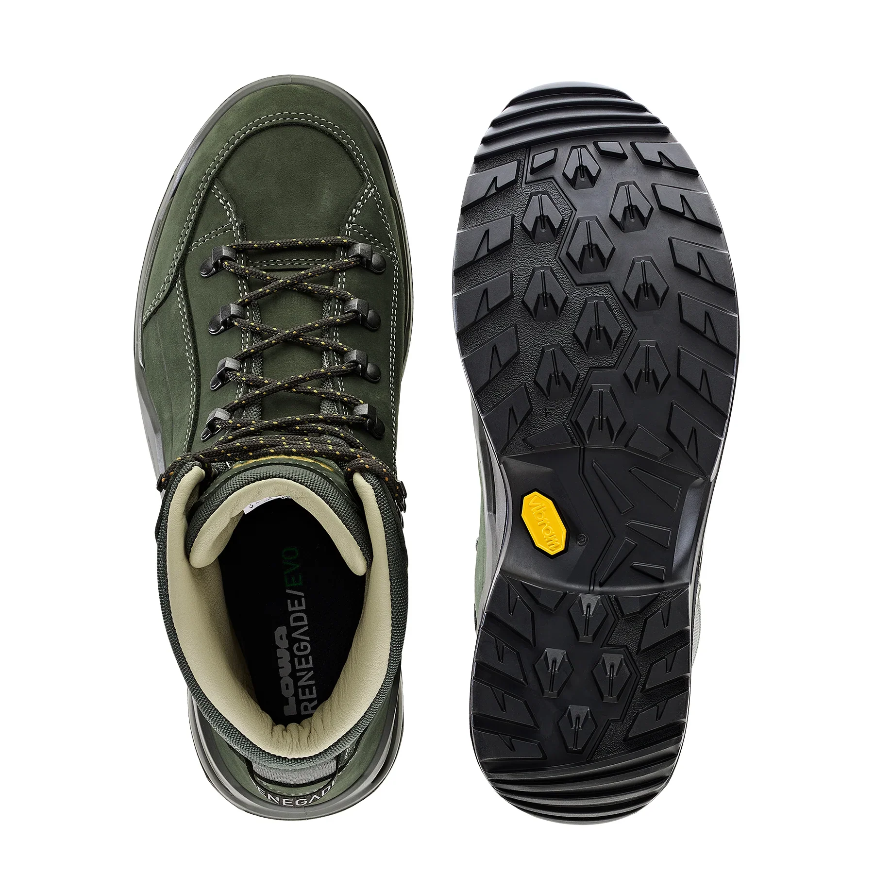 Men's Renegade EVO LL Mid Hiking Boot | Olive/Mustard - Image 4