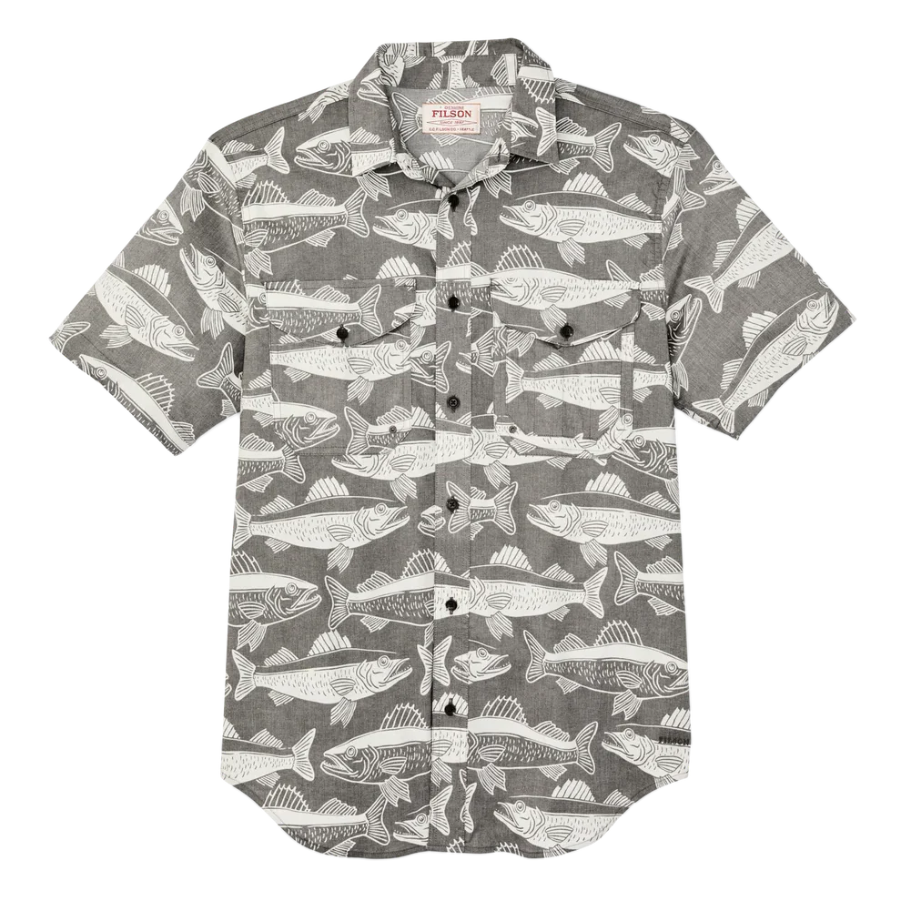 Men's Short Sleeve Twin Lakes Sport Shirt | Beluga Print