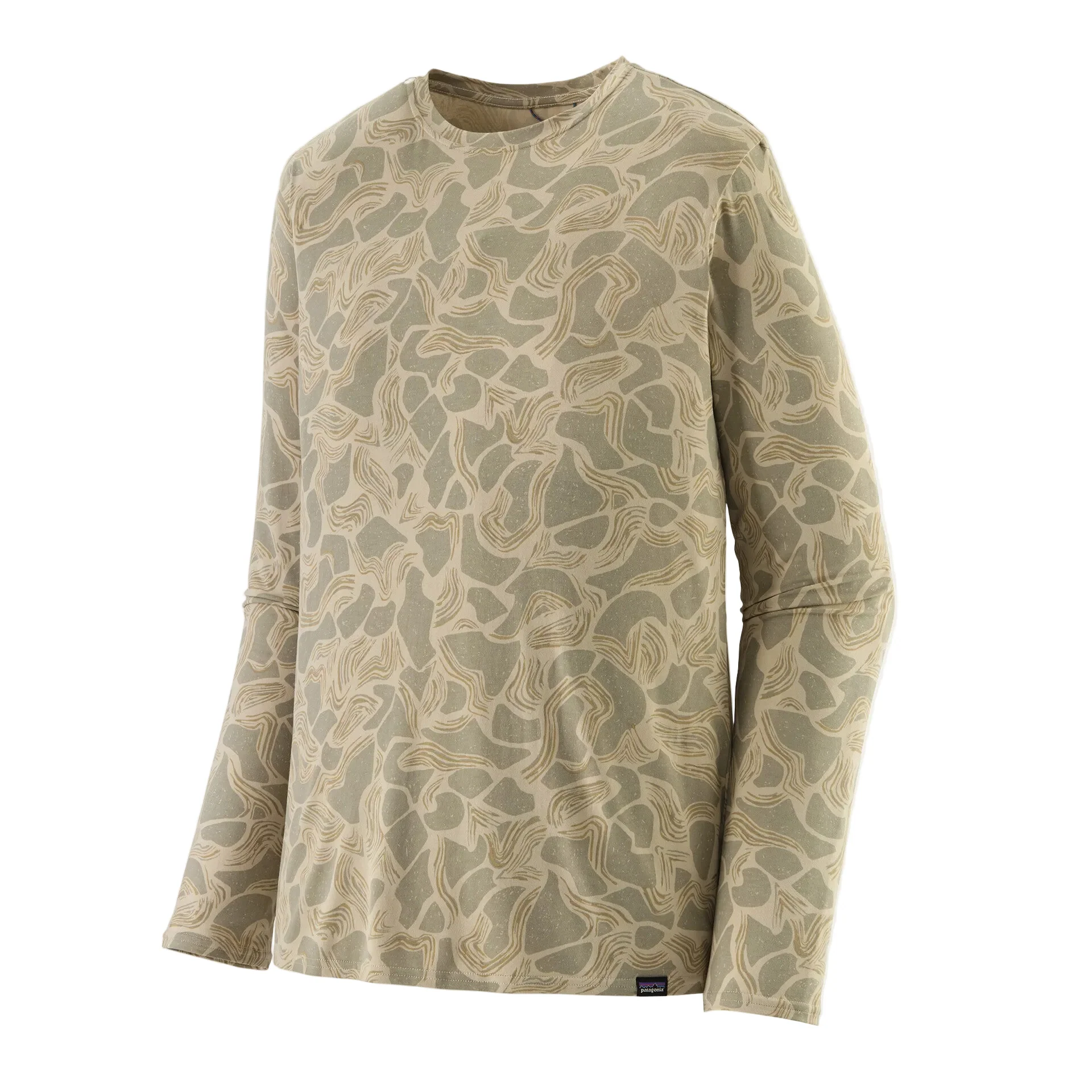 Men's Tropic Comfort Natural LS Crew Shirt | Coastal Edge Natural