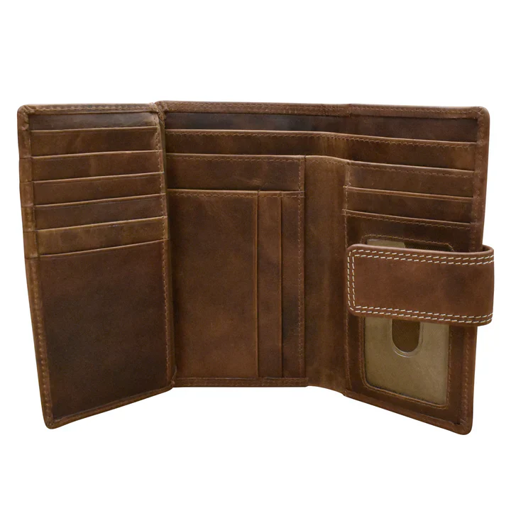 Midi Wallet | Rustic Brown Distressed Leather - Image 3