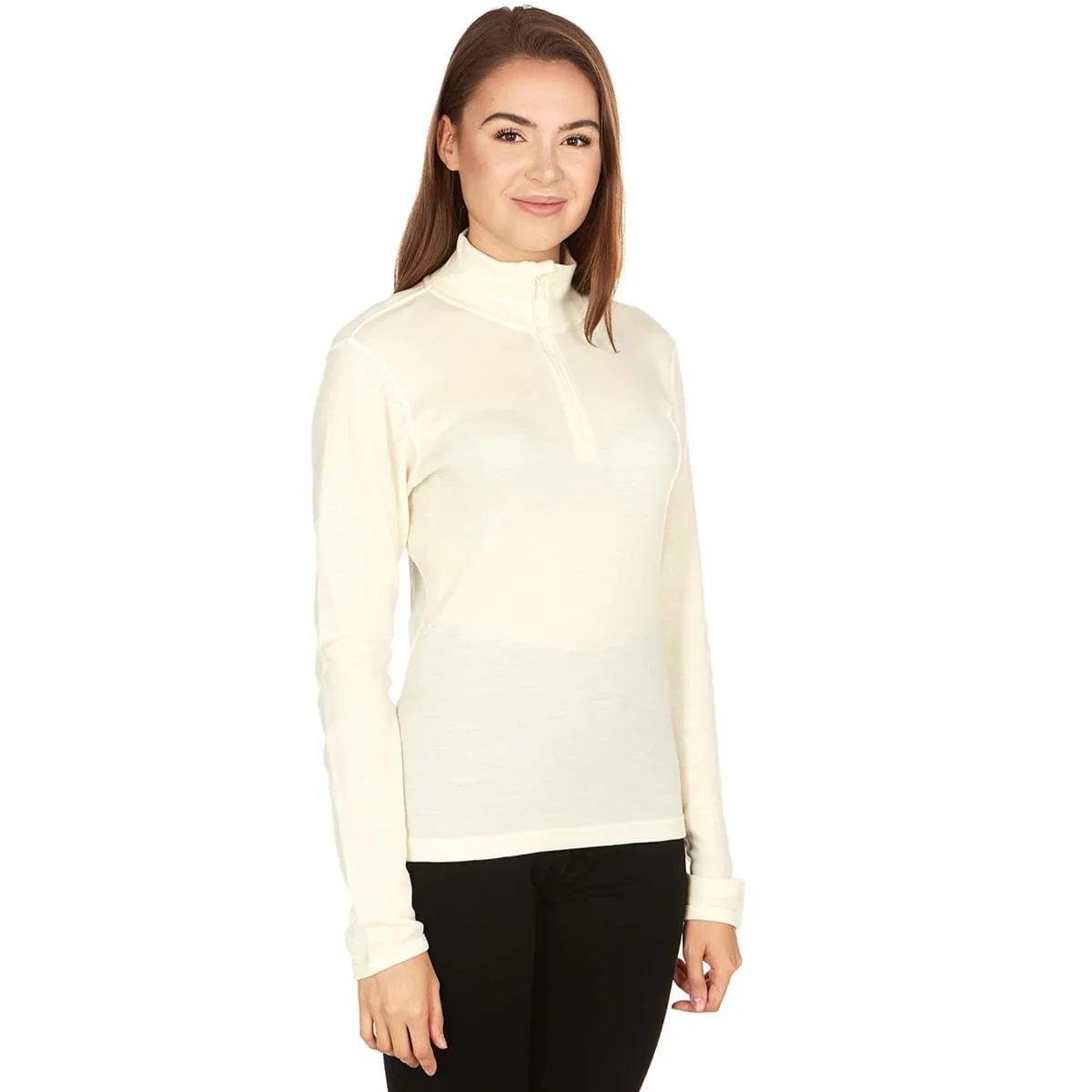 Women's Sequoia Midweight Quarter Zip Wool Top - Image 4
