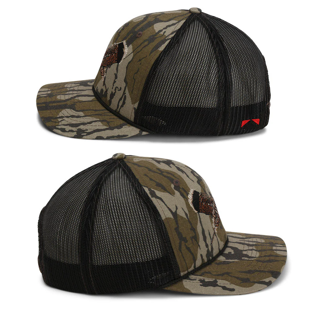Mossy Oak Bottomland Turkey Feather Meshback Cap - Image 3