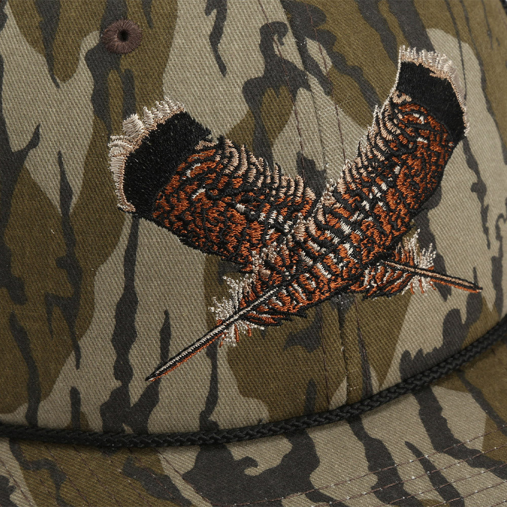 Mossy Oak Bottomland Turkey Feather Meshback Cap - Image 5