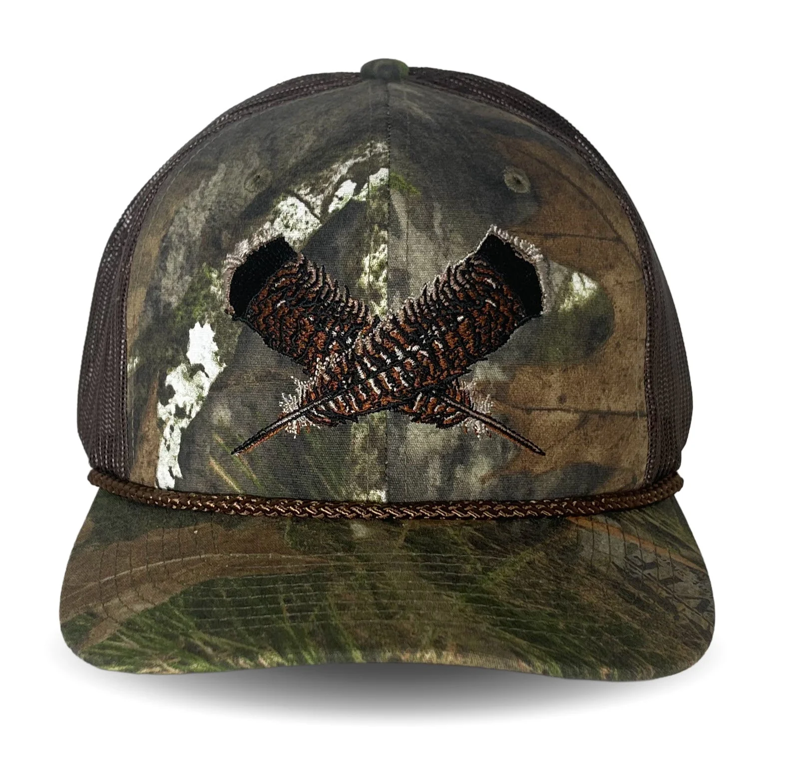 Mossy Oak Bottomland Turkey Feather Meshback Cap - Image 7