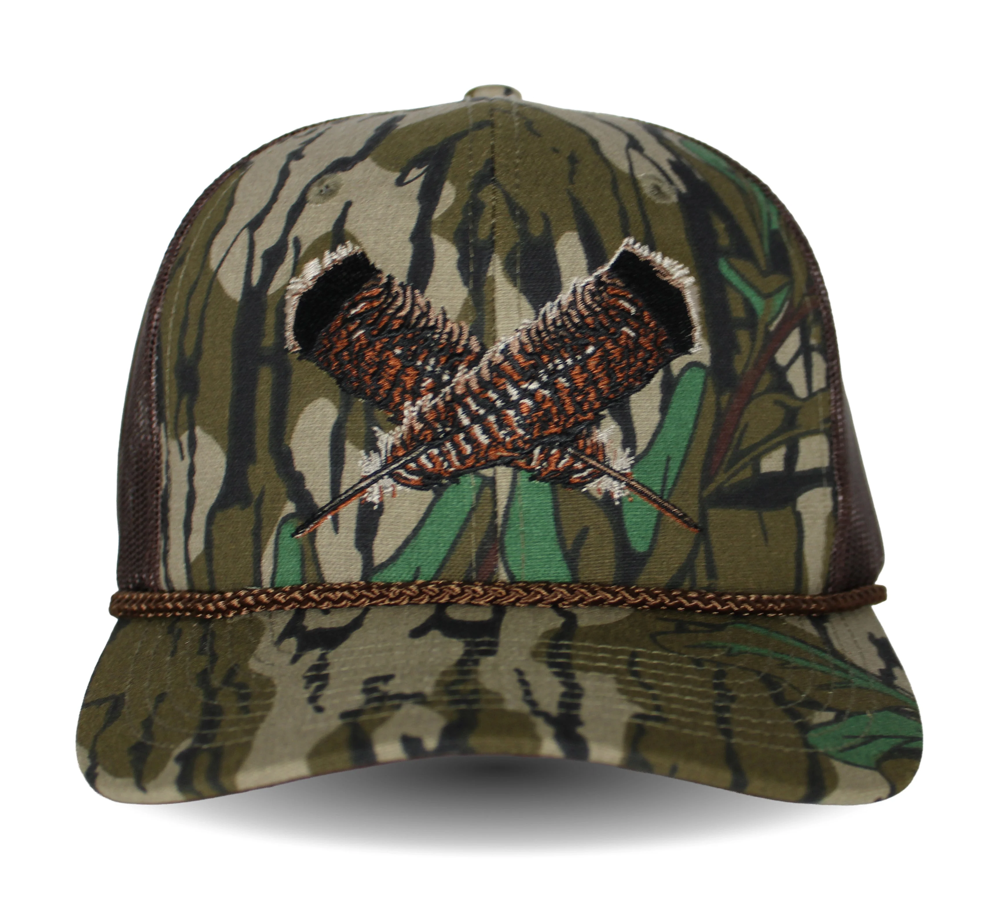 Mossy Oak Bottomland Turkey Feather Meshback Cap - Image 8
