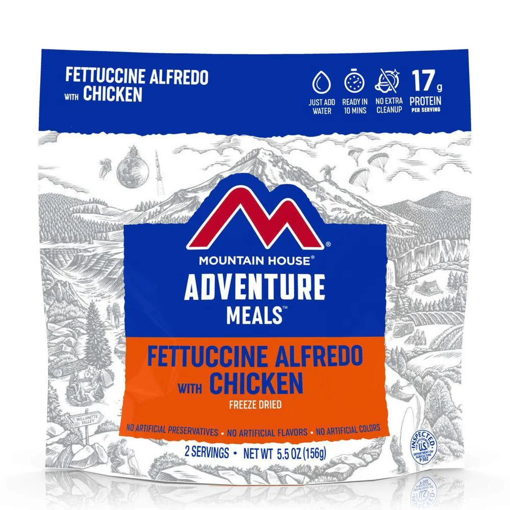 Mountain House Fettucine Alfredo with Chicken Freeze Dried Meal