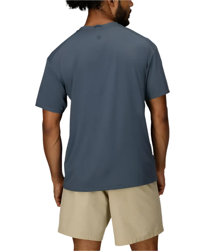 Men's Short Sleeve Air Exchange Solar Shield Crew | Thundercloud - Image 2