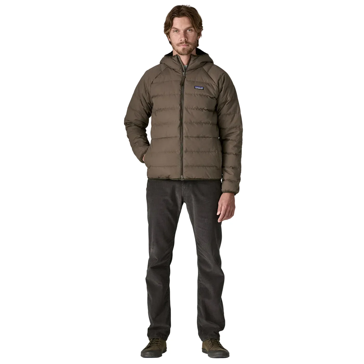 Men's Cotton Down Jacket | Marlow Brown - Image 3