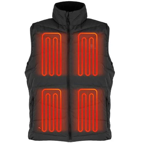 Men's Crest Heated Down Vest | Black - Image 2