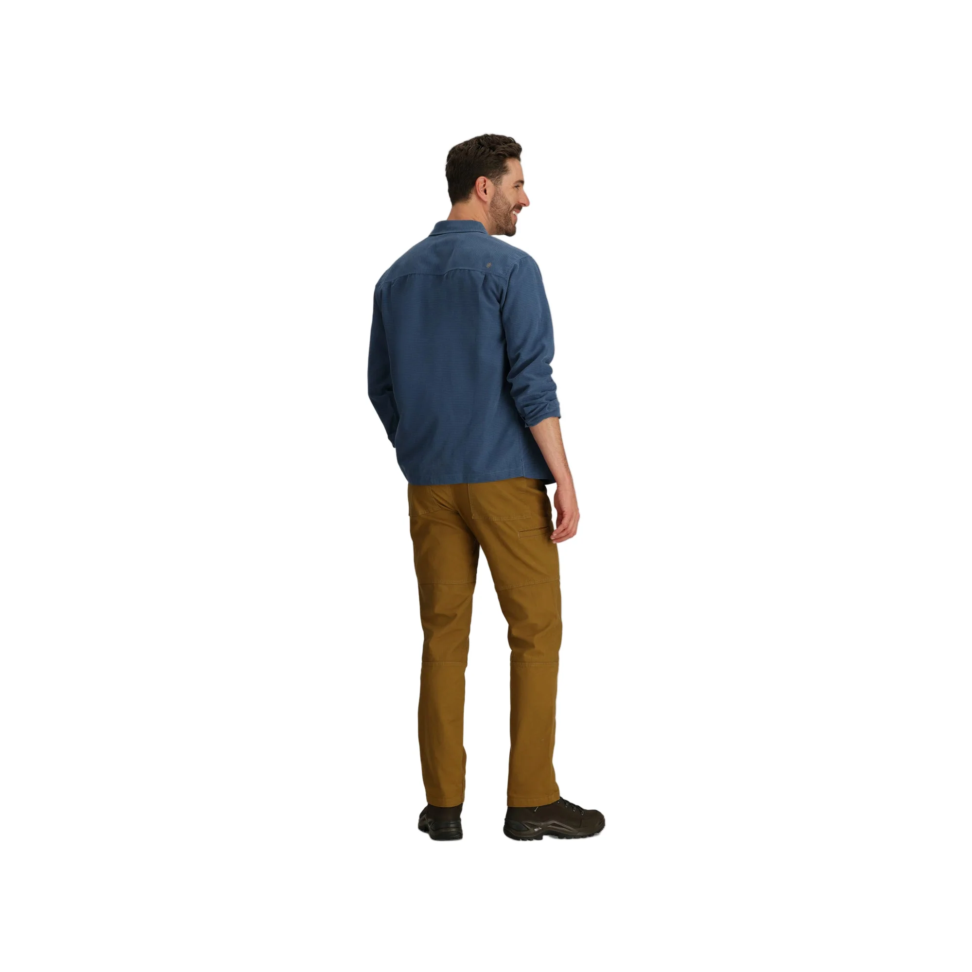 Men's Desert Pucker Long Sleeve Shirt | Collins Blue - Image 3