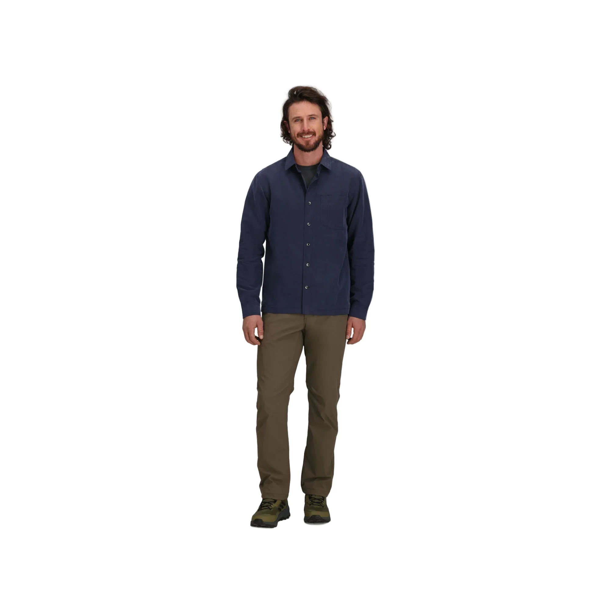 Men's Desert Pucker Long Sleeve Shirt | Naval - Image 4