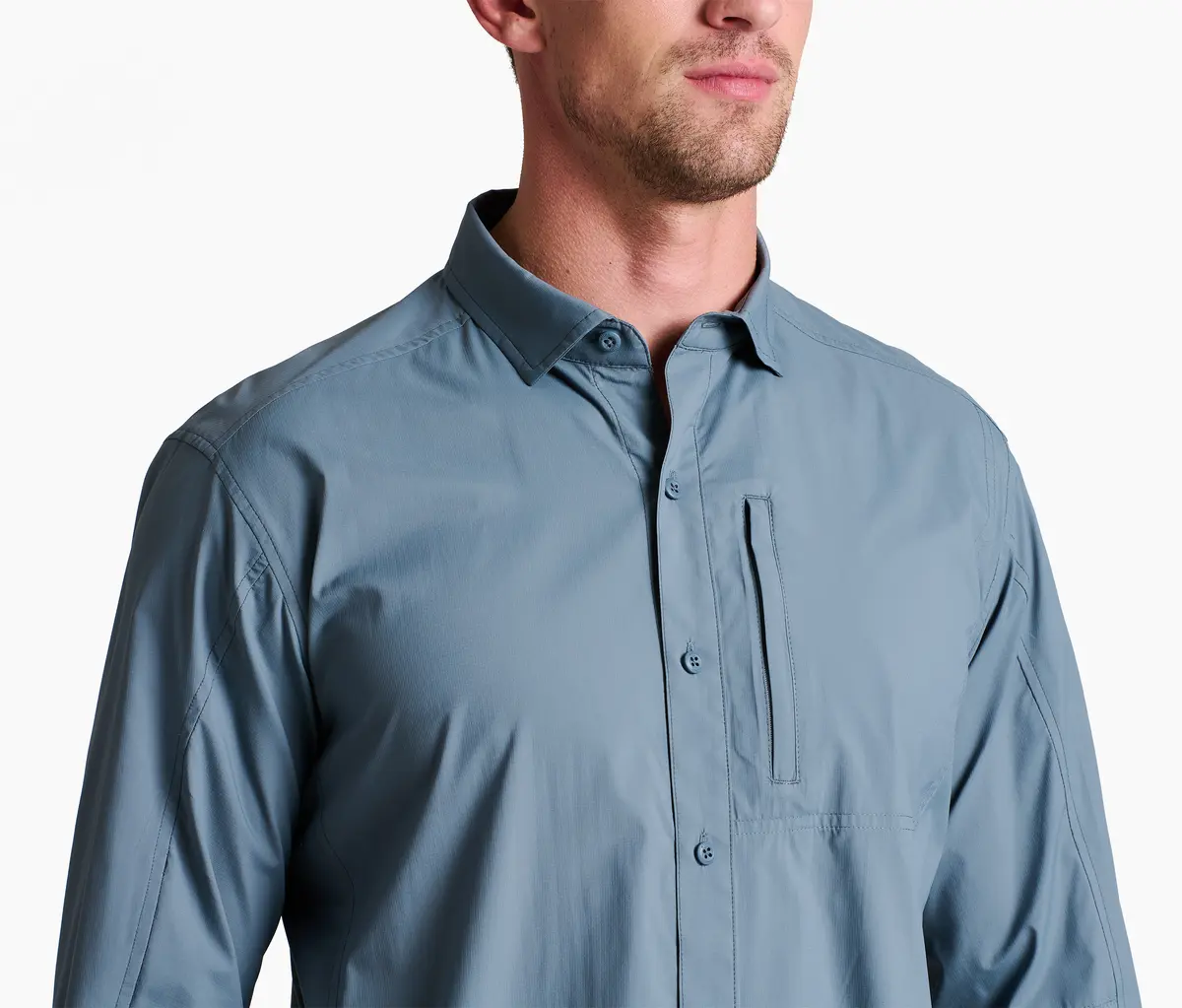 Men's Driftr™ Long Sleeve | Charcoal Blue - Image 4